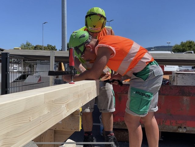 Lehrlingscamp Aesch Holzbau Lehrlingscamp Aesch Holzbau