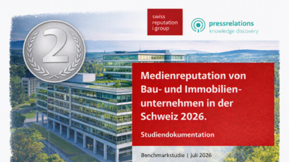 ERNE Gruppe erneut auf dem Reputationspodest. Bestwert bei der Tonalität