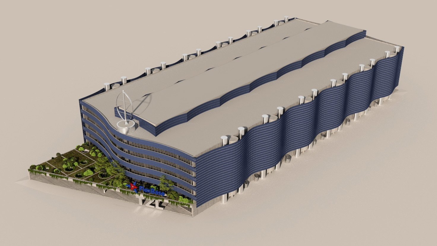 Baustellenanimation Technologiezentrum Laufenburg