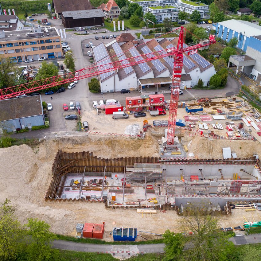 Wasserbau Mischwasserbecken Liestal 