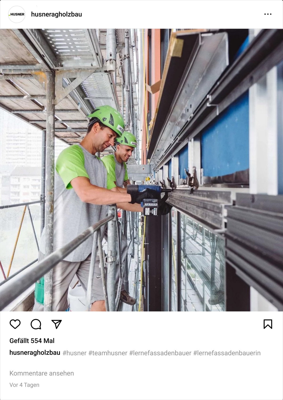 Ausbildung Fassadenbauer*in