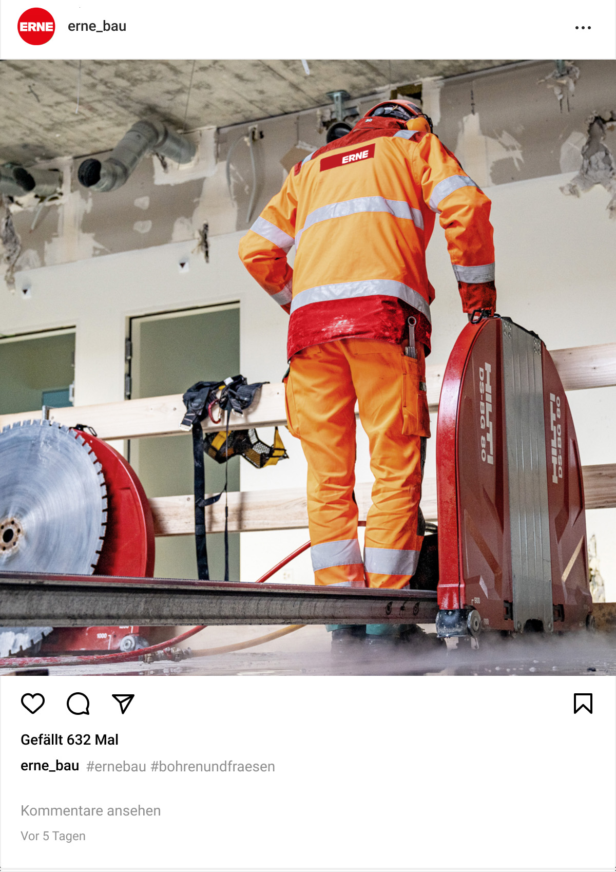 ERNE decon Ausbildung Bauwerktrenner ERNE decon Ausbildung Bauwerktrenner