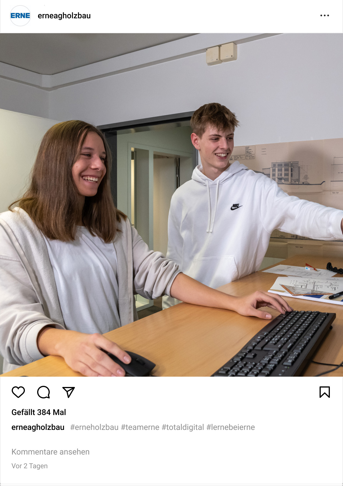 Zeichner Lehre ERNE Holzbau Zeichner Lehre ERNE Holzbau