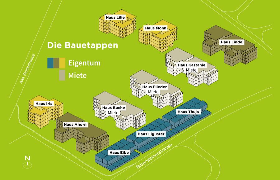 Neubau Rombach-Kuettigen Wohnueberbauung Baumgarten Situation