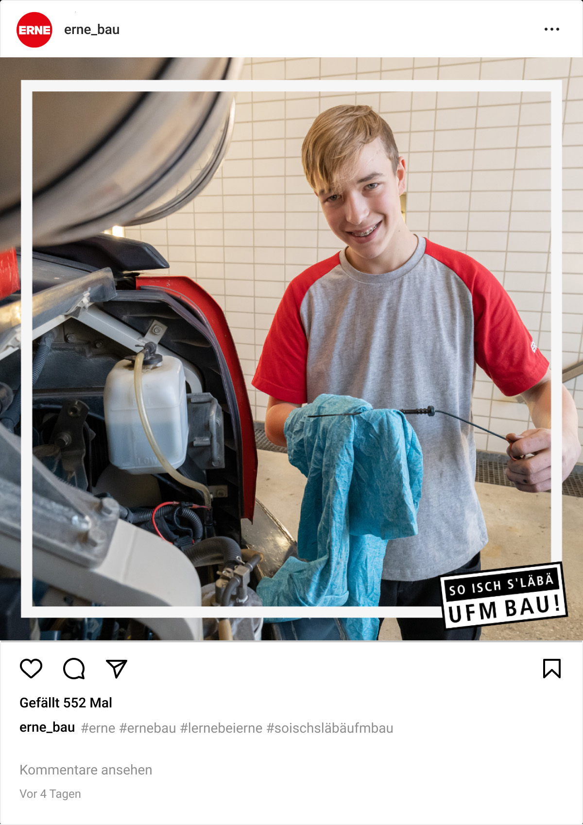 Baumaschinenmechaniker Lehre